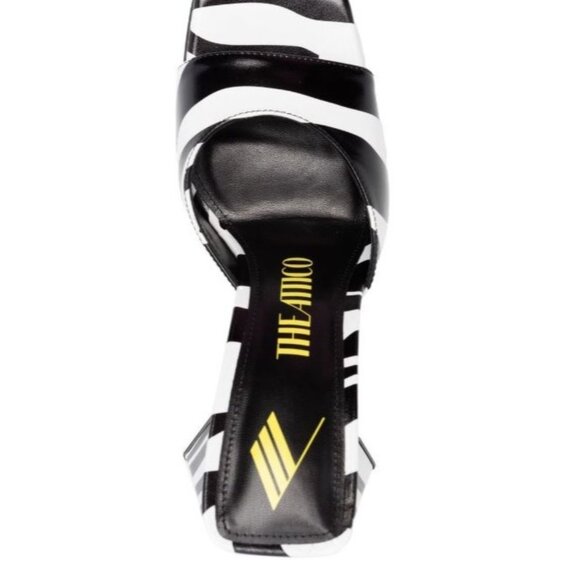 The Attico Devon Zebra Print 115mm Sandals Size 5 - Picture 13 of 15